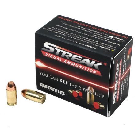Picture of AMMO INC STREAK 380ACP 100GR TMC, NON-INCENDIARY TRACER, RED, 20RD BOX