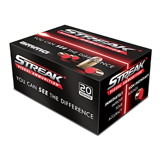 Picture of AMMO INC STREAK 380ACP 100GR TMC, NON-INCENDIARY TRACER, RED, 20RD BOX