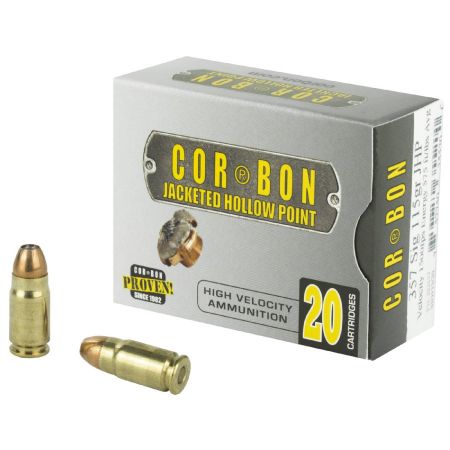 Picture of CORBON SELF DEFENSE 357SIG 115GR JACKETED HOLLOW POINT, 20RD BOX