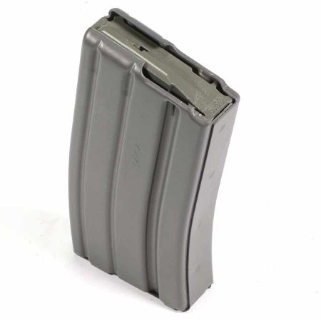 D&H AR15 20rd Magazine, Teflon Finish, Magpul Enhanced Follower, Gray, 5.56, 556, 5.56x45, 5.56 NATO, M4 M16, MilSpec, Mil-Spec, 850012639046, DH-556-20-GRY, DH-20-AL-LZ-GT-MP, RTG Parts
