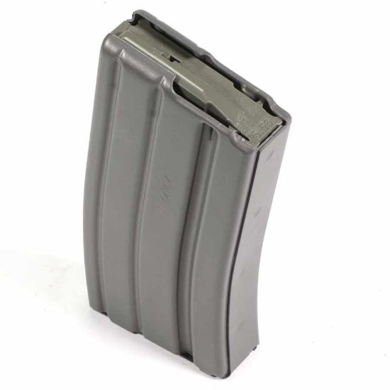 D&H AR15 20rd Magazine, Teflon Finish, Magpul Enhanced Follower, Gray, 5.56, 556, 5.56x45, 5.56 NATO, M4 M16, MilSpec, Mil-Spec, 850012639046, DH-556-20-GRY, DH-20-AL-LZ-GT-MP, RTG Parts