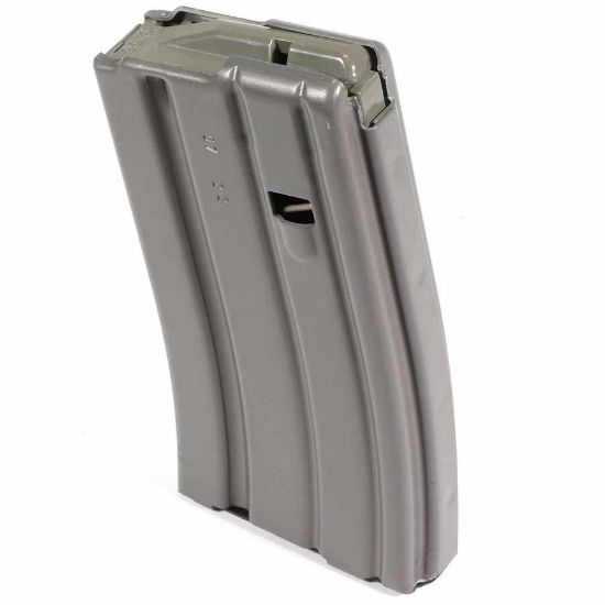 D&H AR15 20rd Magazine, Teflon Finish, Magpul Enhanced Follower, Gray, 5.56, 556, 5.56x45, 5.56 NATO, M4 M16, MilSpec, Mil-Spec, 850012639046, DH-556-20-GRY, DH-20-AL-LZ-GT-MP, RTG Parts