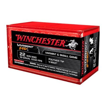 Picture of WINCHESTER 22 WIN MAG, 30GR VARMINT HV 50RD/BOX