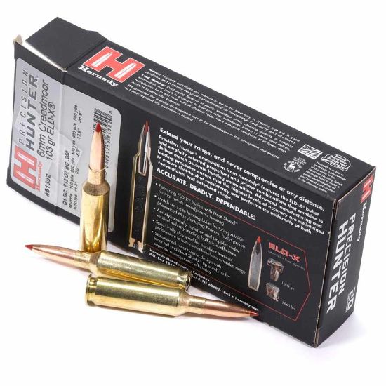 Picture of HORNADY PRECISION HUNTER 6.5 CREEDMOOR 143GR ELD-X, 20RD/BOX