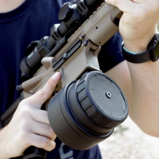 Picture of WARRIOR SYSTEMS W15 50RD AR15/M4 DRUM MAGAZINE, BLACK