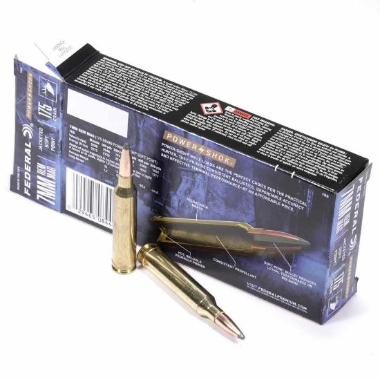 Picture of FEDERAL POWER-SHOK 7MM REM MAG 175GR SP 20RD/BOX