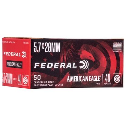 Picture of FEDERAL AMERICAN EAGLE 5.7X28MM, 40GR, 50RD / BOX