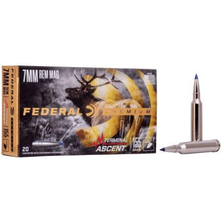Picture of FEDERAL PREMIUM TERMINAL ASCENT 7MM REM MAG, 155GR, 20RD / BOX