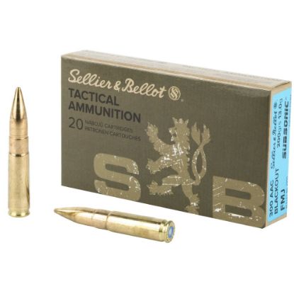 Picture of S&B 300 AAC BLACKOUT FMJ 200GR SUBSONIC, 20RD / BOX