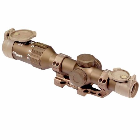 Picture of MILITARY OVER RUN SIG TANGO6T 1-6x24 RIFLE SCOPE, FFP, DWLR6-556 RETICLE, INCLUDES ALPHA4 TITANIUM MOUNT