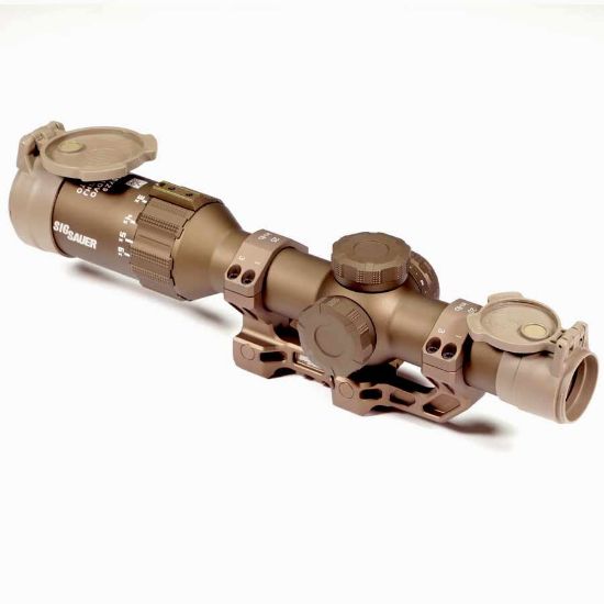 Picture of MILITARY OVER RUN SIG TANGO6T 1-6x24 RIFLE SCOPE, FFP, DWLR6-556 RETICLE, INCLUDES ALPHA4 TITANIUM MOUNT