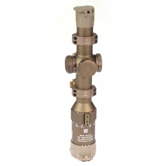 Picture of MILITARY OVER RUN SIG TANGO6T 1-6x24 RIFLE SCOPE, FFP, DWLR6-556 RETICLE, INCLUDES ALPHA4 TITANIUM MOUNT