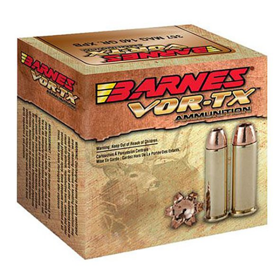 Picture of BARNES VOR-TX 357 MAGNUM 140GR XPB HOLLOW POINT, 20RD BOX
