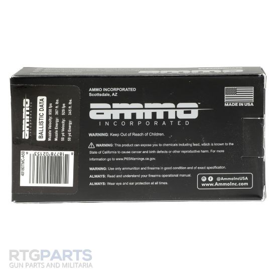 Picture of AMMO INC 40S&W 180GR TMC, 50RD BOX