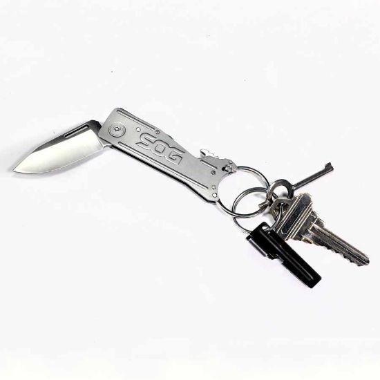 Picture of SOG KNIVES & TOOLS KEYTRON FOLDING KNIFE, 1.8 INCH, GRAY