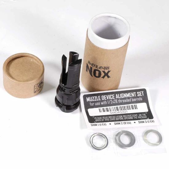 Picture of SONS OF LIBERTY GUN WORKS NOX FLASH HIDER, 5.56MM / .223, 1/2X28, DEAD AIR KEYMOUNT