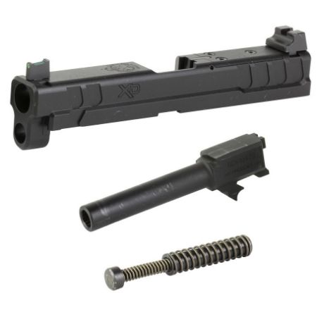 Picture of SPRINGFIELD XD SLIDE ASSEMBLY W/ BARREL, RECOIL ASSEMBLY, OSP PLATE, FITS 4 INCH XD, BLACK