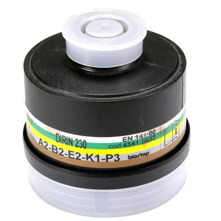 Picture of NEW ITALIAN GAS MASK FILTER, STANDARD 40MM, FITS SOVIET OR NATO