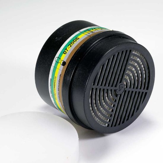 Picture of NEW ITALIAN GAS MASK FILTER, STANDARD 40MM, FITS SOVIET OR NATO