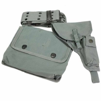 Picture of ITALIAN BELT W/ POUCH AND HOLSTER SET, TYPE 2, FOLIAGE GREEN