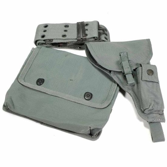 Picture of ITALIAN BELT W/ POUCH AND HOLSTER SET, TYPE 2, FOLIAGE GREEN