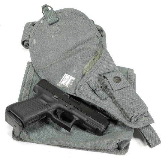 Picture of ITALIAN BELT W/ POUCH AND HOLSTER SET, TYPE 2, FOLIAGE GREEN