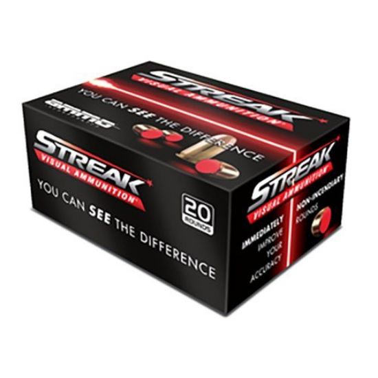 Picture of AMMO INC STREAK 9MM 115GR TMC, NON-INCENDIARY TRACER, RED, 20RD BOX