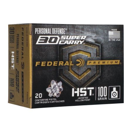 Picture of FEDERAL PREMIUM HST 30 SUPER CARRY, 100GR JHP, 20RD BOX