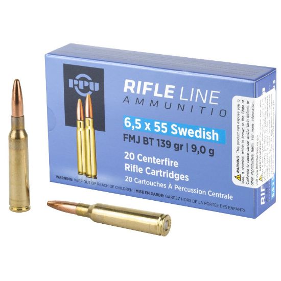 Picture of PRVI PARTIZAN 6.5X55 SWEDISH 139GR FMJ, 20RD BOX