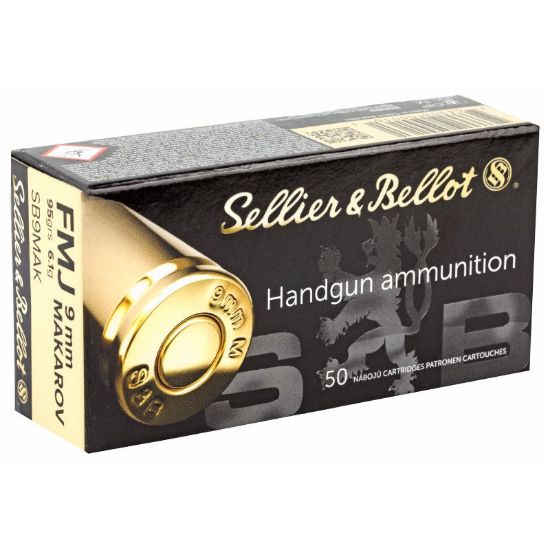 Picture of S&B 9MM MAKAROV 95 GR FMJ, 50RD BOX