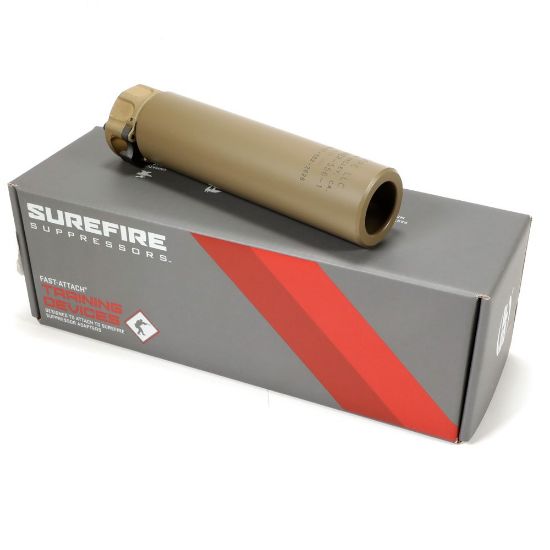 Picture of SUREFIRE 5.56 SOCOM FAST-ATTACH SUPPRESSOR TRAINER, FDE 