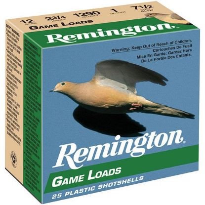 Picture of REMINGTON 12 GAUGE GAME LOAD, 2-3/4 INCH, 1OZ, #8, 25RD/BOX