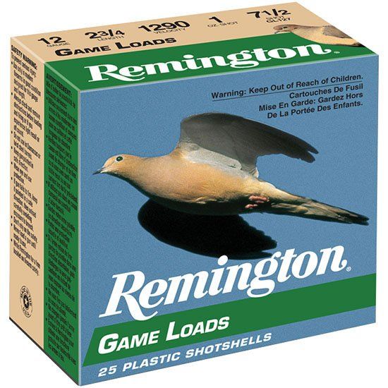 Picture of REMINGTON 12 GAUGE GAME LOAD, 2-3/4 INCH, 1OZ, #8, 25RD/BOX