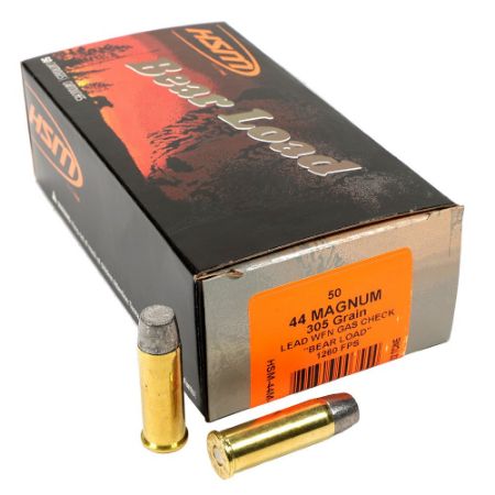Picture of HSM BEAR LOAD 44 MAGNUM 305GR WIDE FLAT NOSE, 50RD/BOX 