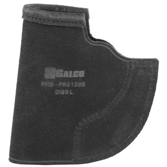 Picture of GALCO POCKET PROTECTOR HOLSTER, FITS  J-FRAME, AMBIDEXTROUS, BLACK LEATHER