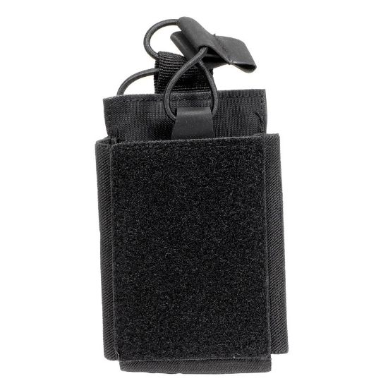 Picture of BLACK AR15 SINGLE MAG VELCRO POUCH W/ BUNGEE PULLER