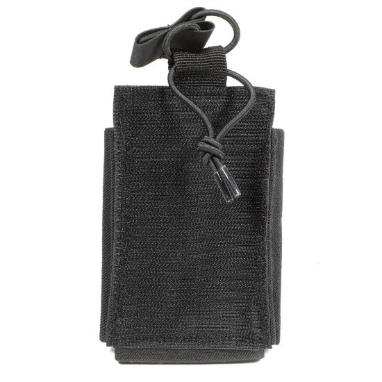 Picture of BLACK AR15 SINGLE MAG VELCRO POUCH W/ BUNGEE PULLER