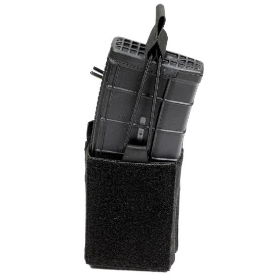 Picture of BLACK AR15 SINGLE MAG VELCRO POUCH W/ BUNGEE PULLER