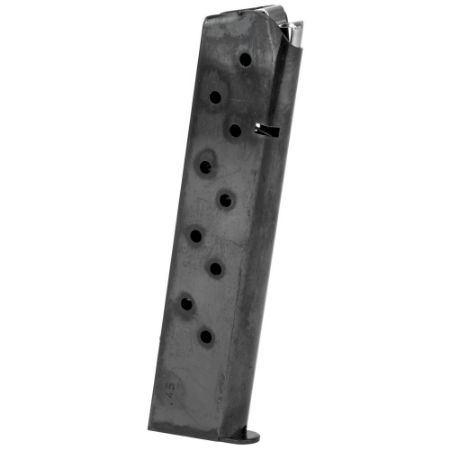 1911 Full Size .45ACP 10RD Blued Magazine New, Government, Commander, Mec-Gar, 765595112803, MEC-MGCG4510B, RTG Parts