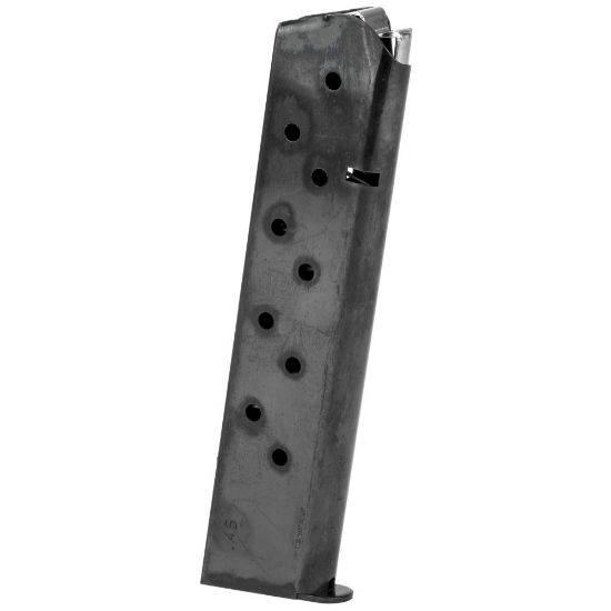 1911 Full Size .45ACP 10RD Blued Magazine New, Government, Commander, Mec-Gar, 765595112803, MEC-MGCG4510B, RTG Parts