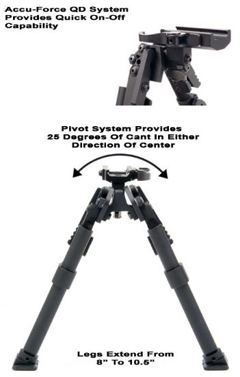 Picture of GG&G QUICK DETACH HEAVY DUTY XDS BIPOD