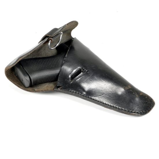 Picture of ITALIAN BLACK LEATHER HOLSTER: BP81, CHEETAH, M1934/35, ETC.