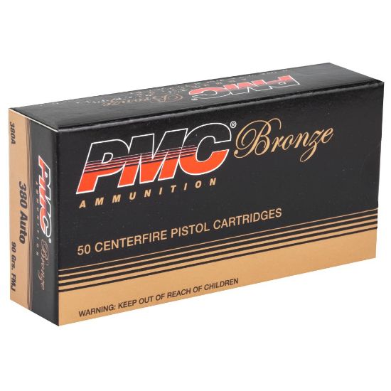 Picture of PMC BRONZE AMMUNITION 380ACP 90GR FMJ, 50RD/BOX