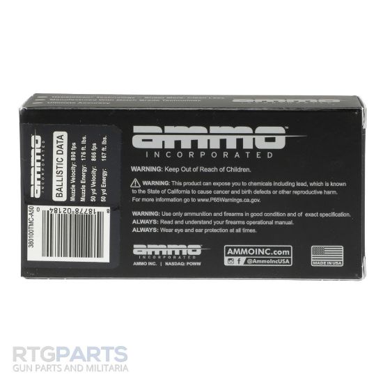 Picture of AMMO INC 380ACP 100GR TMC, 50RD BOX