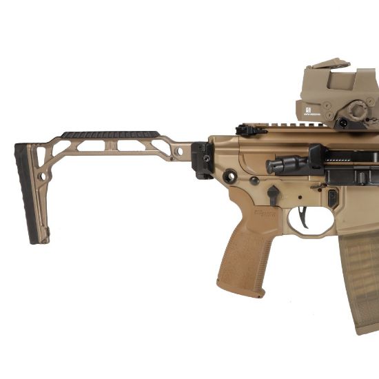 Picture of JMAC CUSTOMS SS-8RP 1913 FOLDING STOCK WITH RUBBER BUTTPAD, TAN