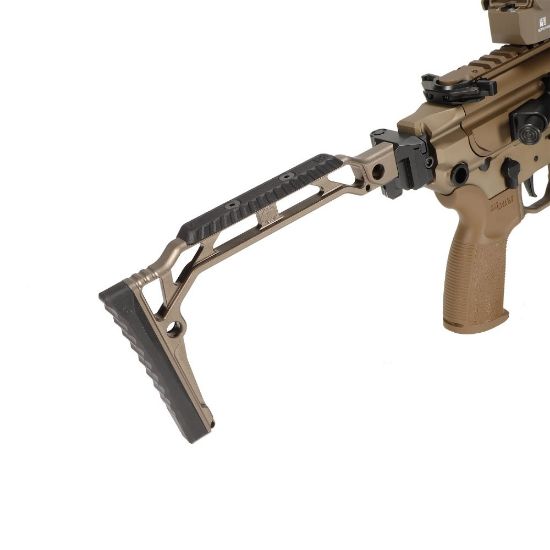 Picture of JMAC CUSTOMS SS-8RP 1913 FOLDING STOCK WITH RUBBER BUTTPAD, TAN