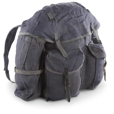 Picture of ITALIAN BLUE CANVAS RUCKSACK