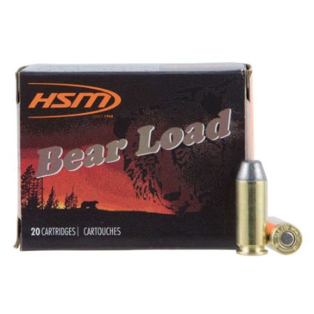 Picture of HSM BEAR LOAD 10MM 200GR ROUND NOSE FLAT POINT-HARD, 20RD/BOX 