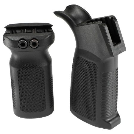 Picture of AR15 PISTOL GRIP WITH FORWARD RAIL GRIP, TYPE-2, BLACK, AC-UNITY