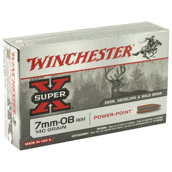 Picture of WINCHESTER SUPER-X 7MM-08 REM 140GR POWER POINT, 20RD BOX